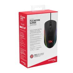 HyperX HP PulseFire Surge miš, RGB, gaming, 16000 DPI, simetričan (4P5Q1AA)