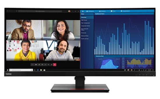 Lenovo ThinkVision P34w-20 monitor, IPS, WQHD (62DCRAT3EU)