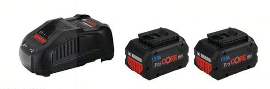 BOSCH Professional set 2x baterija ProCORE18V 5,5 Ah + punjač GAL 1880 CV (1600A0214C)