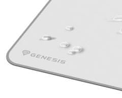 Genesis Carbon 400 XXL Logo gaming podloga, vodootporna, glatka površina, zaštićeni rubovi, neklizajuća, 800x300 mm, bijela