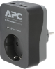 APC Essential SurgeArrest utičnica, zaštita od prenapona, 2x USB, crna (PME1WU2B-GR)