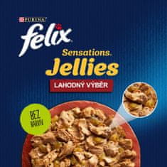Felix Sensations Jellies govedina i piletina u želeu, 48x85 g