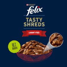 Felix Tasty Shredsizbor s govedinom i piletinom u soku, 48 x 80 g