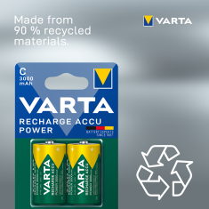 Varta punjiva baterija Power 2 C 3000 mAh R2U 56714101402, 2 komada