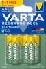 Varta Recycled 5+1 AA 2100 mAh R2U punjiva baterija 56816101476, 4 komada