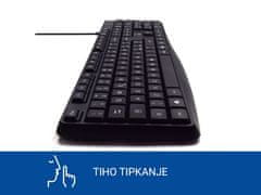 Ewent Poslovna tipkovnica, tihe tipke, USB, HRV, crna (EW3003)