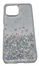 Onasi Sparkle maskica ​​za Xiaomi 12 Pro, silikonska, sa šljokicama, prozirna