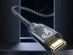 Orico CM32-10 kabel, USB-C na USB-C, USB 3.2 Gen2, 20Gbps, 100W PD, 4K 60Hz, 1m, crna (CM32-10-BK-BP)