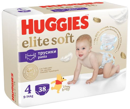 Huggies Elite Soft Pants br.4, 38 komada