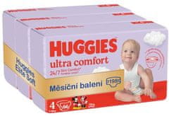 Huggies mjesečni paket Ultra Comfort Mega 4, 198 komada