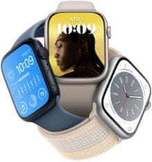 Apple Watch Series 8 pametni sat, 45 mm, aluminj, Starlight (MNP23BS/A)