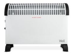 Well CNV02 električna konvektorska grijalica / radijator, snaga 2000 W, 3 stupnja grijanja, termostat, bijela