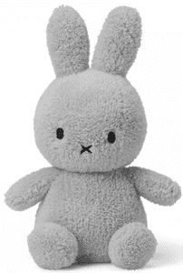 Miffy igračka zeko, Terry Light Grey, 23 cm