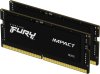 FURY Impact RAM memorija, 32 GB, 4800 MT/s, DDR5, CL38, SODIMM, 2 kom (KF548S38IBK2-32)