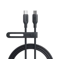 Anker 543 BIO kabel, USB-C na USB-C, 0,9 m, crna