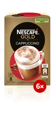 NESCAFÉ Cappuccino, manje slatkog okusa, 6 x 125 g