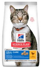 Hill's Adult Oral Care suha hrana za mačke, piletina, 1,5 kg