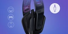Logitech G335 gaming slušalice, crne