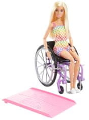 Mattel Barbie Modelka na invalidním vozíku v kostkovaném overalu - 193 HJT13