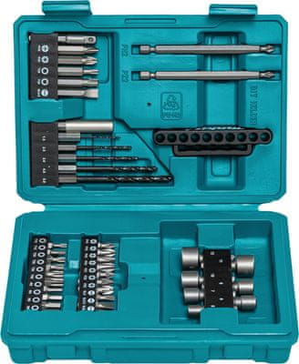 Makita E-13166 kvalitetan i kompaktan 42-dijelni set za bušenje i uvrtanje.