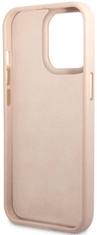 Guess Metalna maska ​​za iPhone 14 Pro, roza (GUHCP14LHG4SHP)
