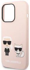 Karl Lagerfeld Choupette maskica za iPhone 14 Pro Max, silikonska, roza (KLHCP14XSSKCI)