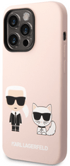 Karl Lagerfeld Choupette maskica za iPhone 14 Pro Max, silikonska, roza (KLHCP14XSSKCI)