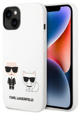 Karl Lagerfeld Choupette maskica za iPhone 14 Plus, silikonska, bijela (KLHCP14MSSKCW)
