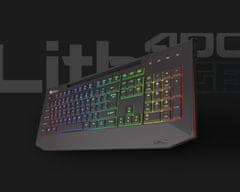 Genesis Lith 400 RGB gaming tipkovnica, X-Scissor, RGB LED, Anti-Ghosting, crna