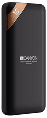 Canyon PB-102 prijenosna baterija, 10000 mAh, LED, crna (CNE-CPBP10B)