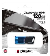 Kingston DataTraveler 80 M USB stick, 128 GB, USB-C 3.2 Gen 1 (DT80M/128GB)