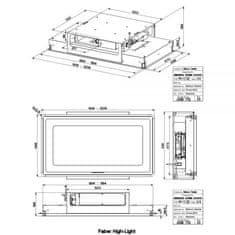 Faber High-Light WH Matt KL A91/2 kuhinjska napa