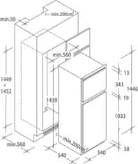 Candy CFBD 2450/2E ugradbeni hladnjak