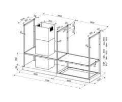 Faber T-Shelf EV8 BK Matt A180 kuhinjska napa