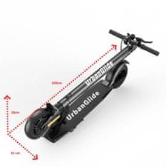 UrbanGlide UrbanRide 82L električni romobil, crna