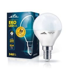 ETA LED žarulja E14, 4 W, topla bijela, 2700K, 340 lm, 5 komada